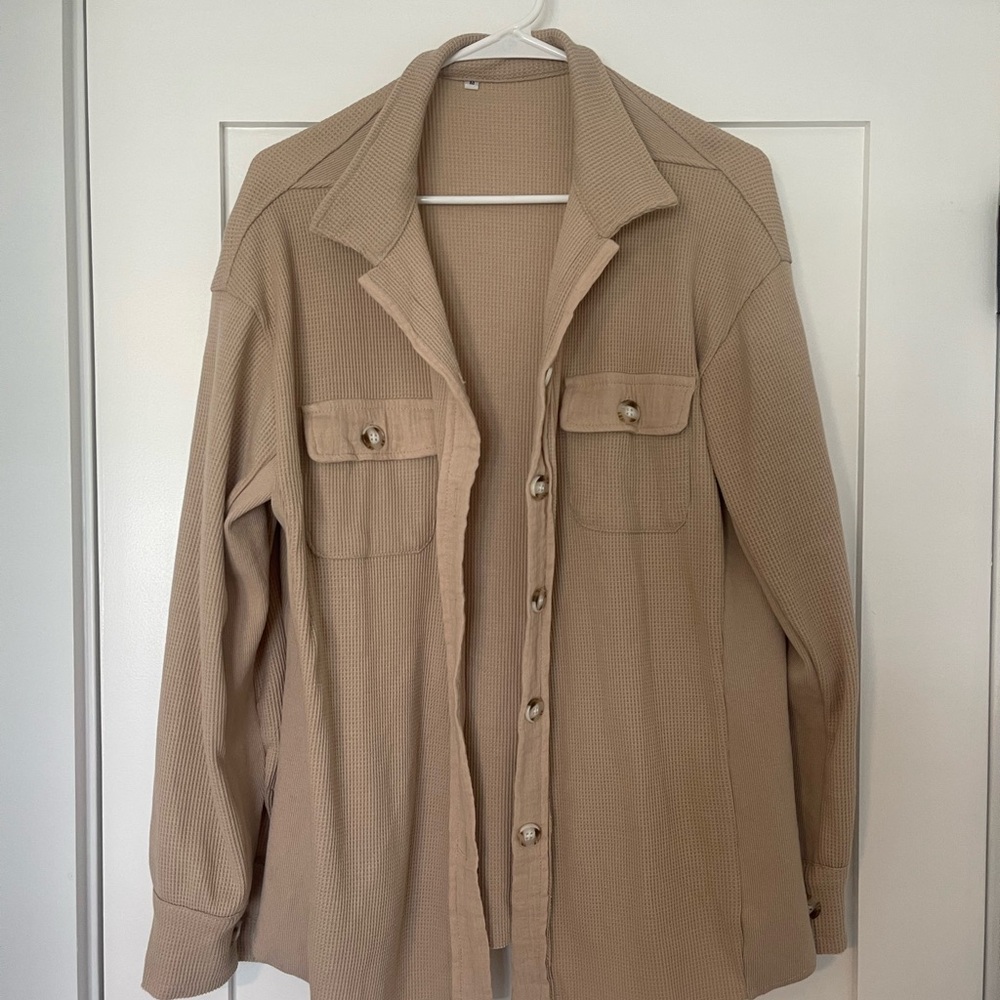 Amazon Waffle Knit Shacket